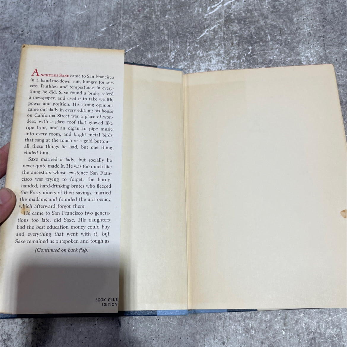 california street and a novel book, by niven busch, 1959 Hardcover image 4