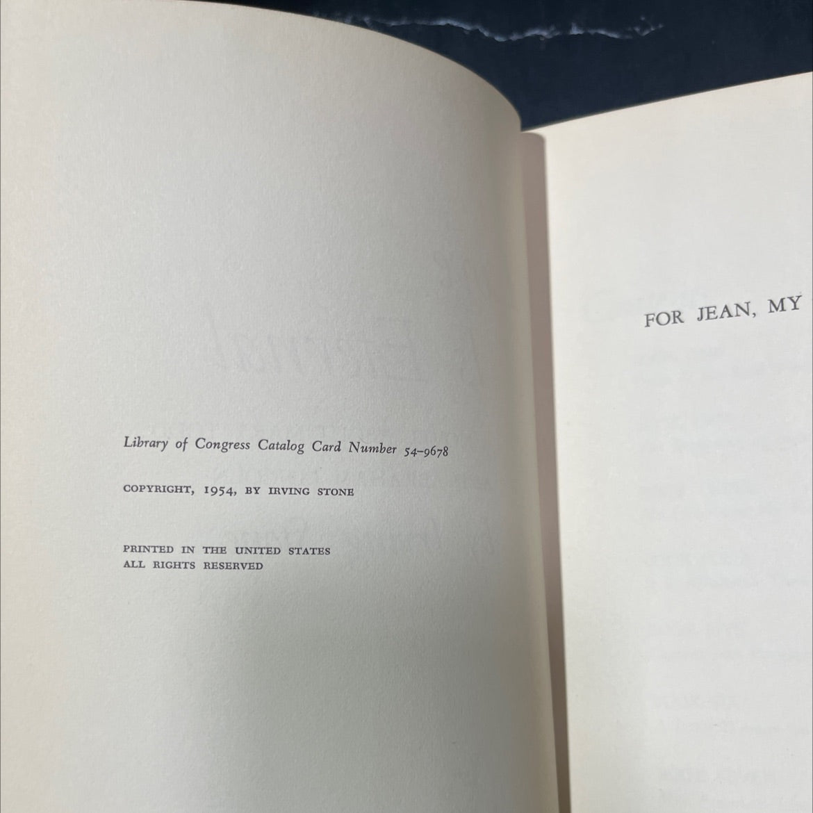 candi- love is eternal a novel about mary todd and abraham lincoln book, by irving stone, 1954 Hardcover image 3