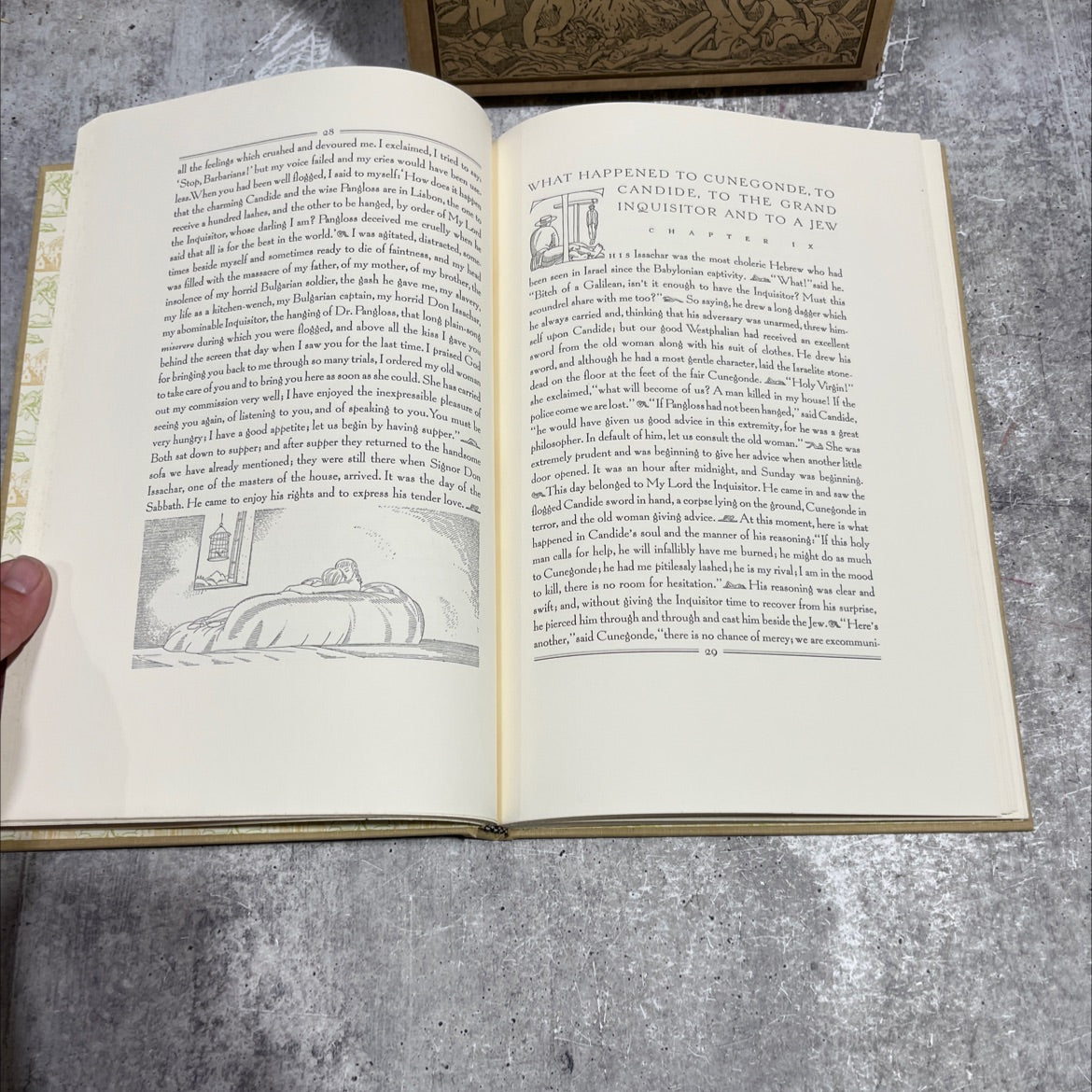 candide book, by jean françois marie arouet de voltaire, 1975 Hardcover, Folio image 4