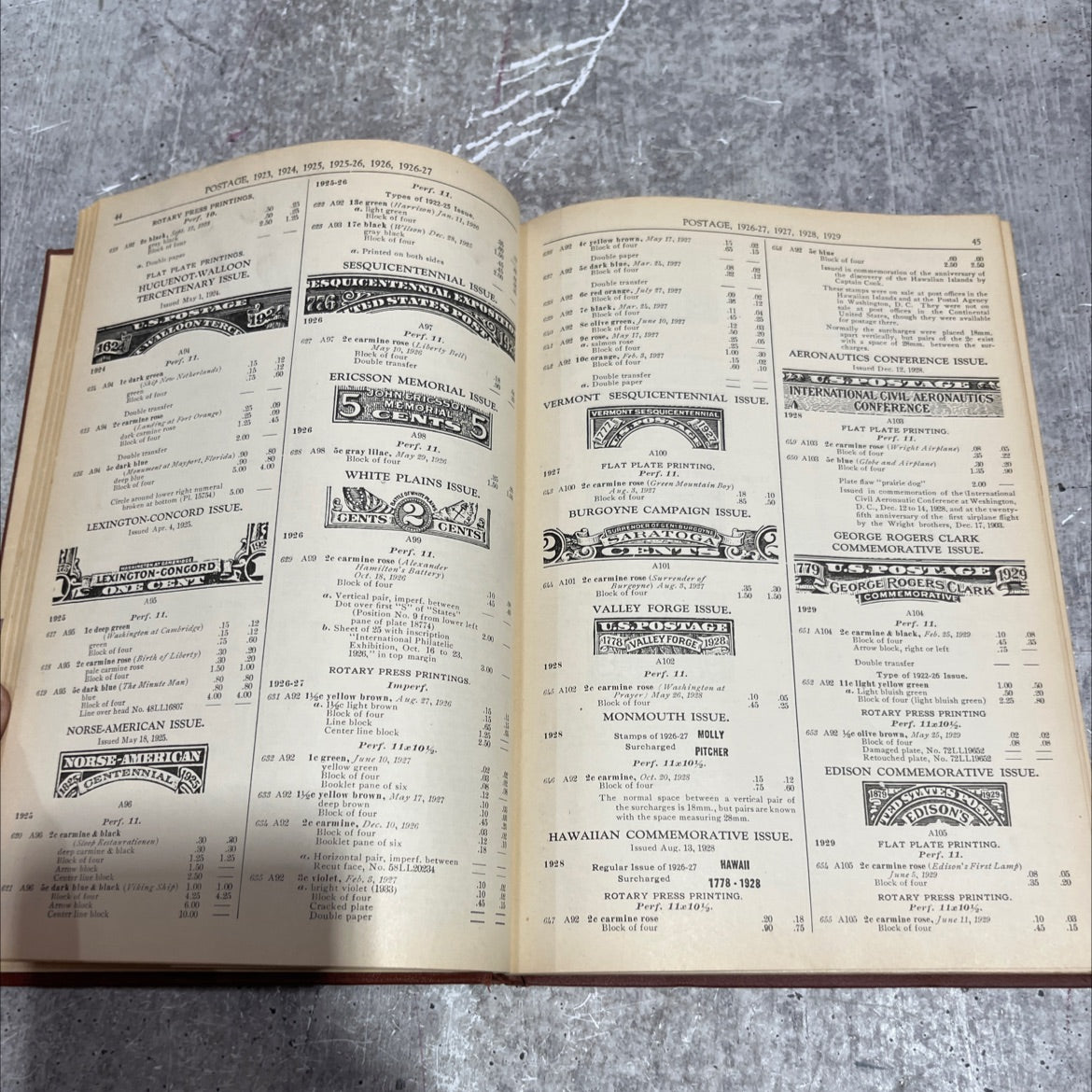 catalogue of united states stamps specialized book, by hugh m. clark, 1936 Hardcover image 4