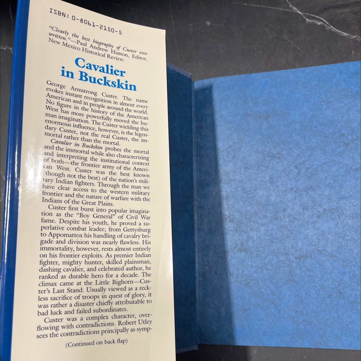 cavalier in buckskin george armstrong custer and the western military frontier book, by Robert M. Utley, 1970 Hardcover image 4