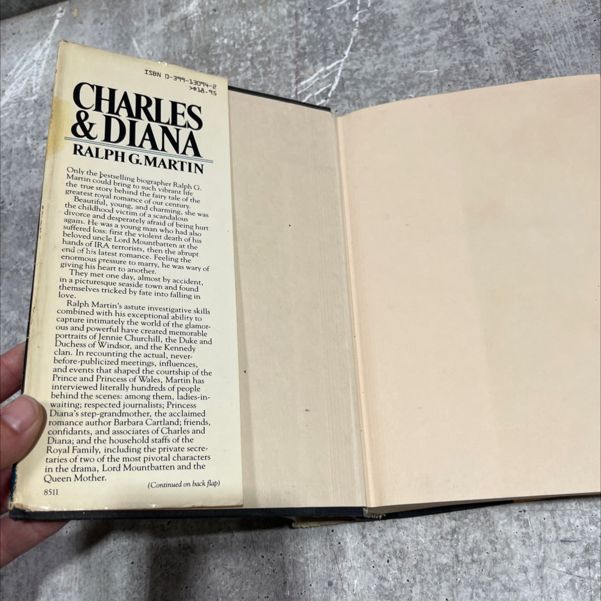 charles & diana book, by ralph g. martin, 1985 Hardcover image 4