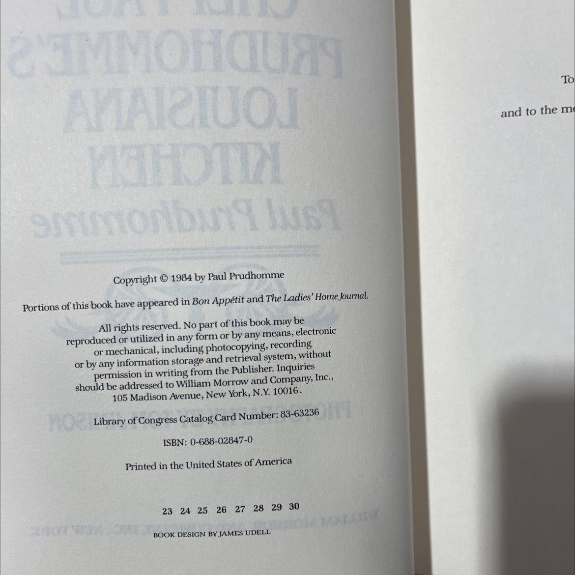 chef paul prudhomme's louisiana kitchen book, by Paul Prudhomme, 1984 Hardcover, Vintage image 3