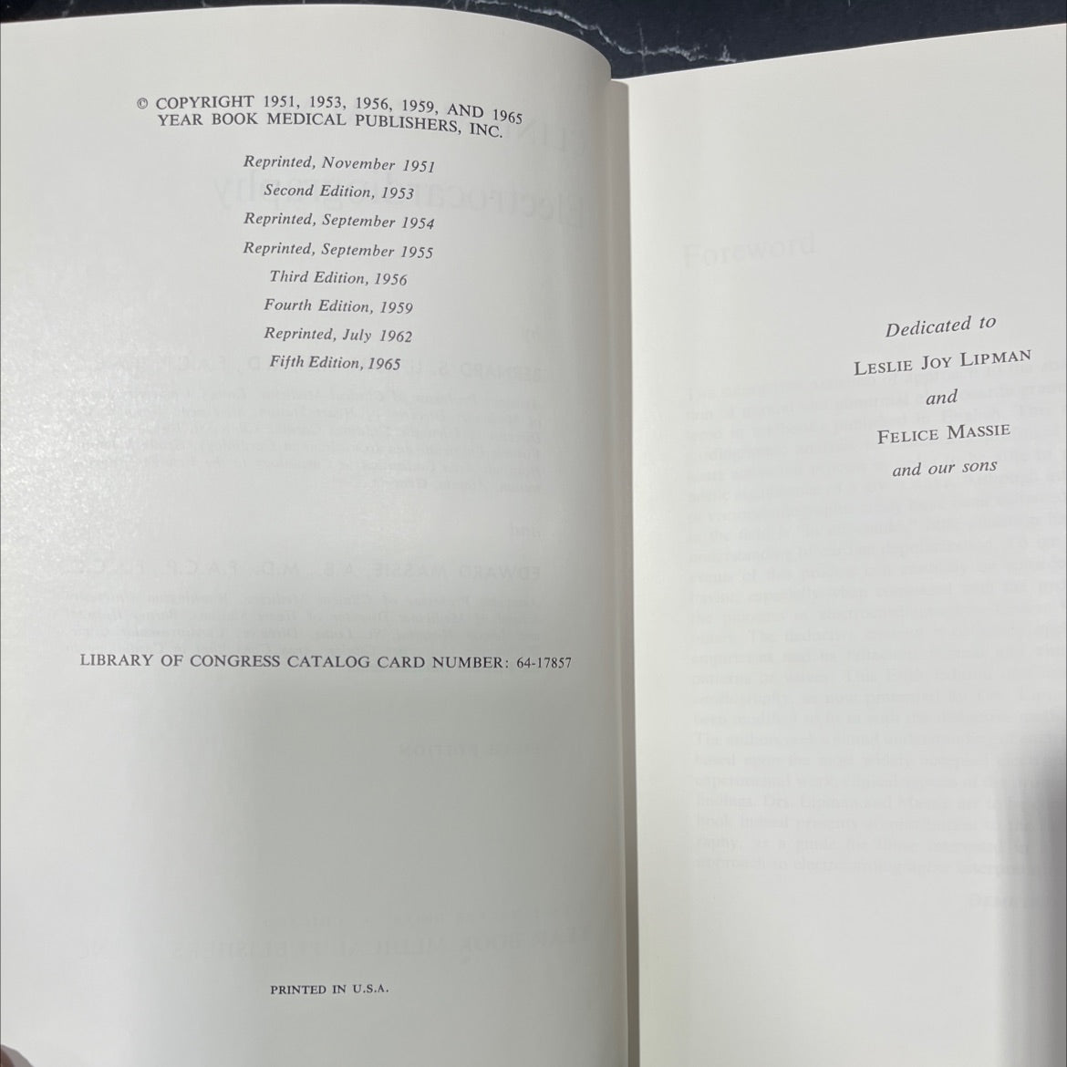 clinical scalar electrocardiography book, by bernard s. lipman, edward massie, 1965 Hardcover image 3