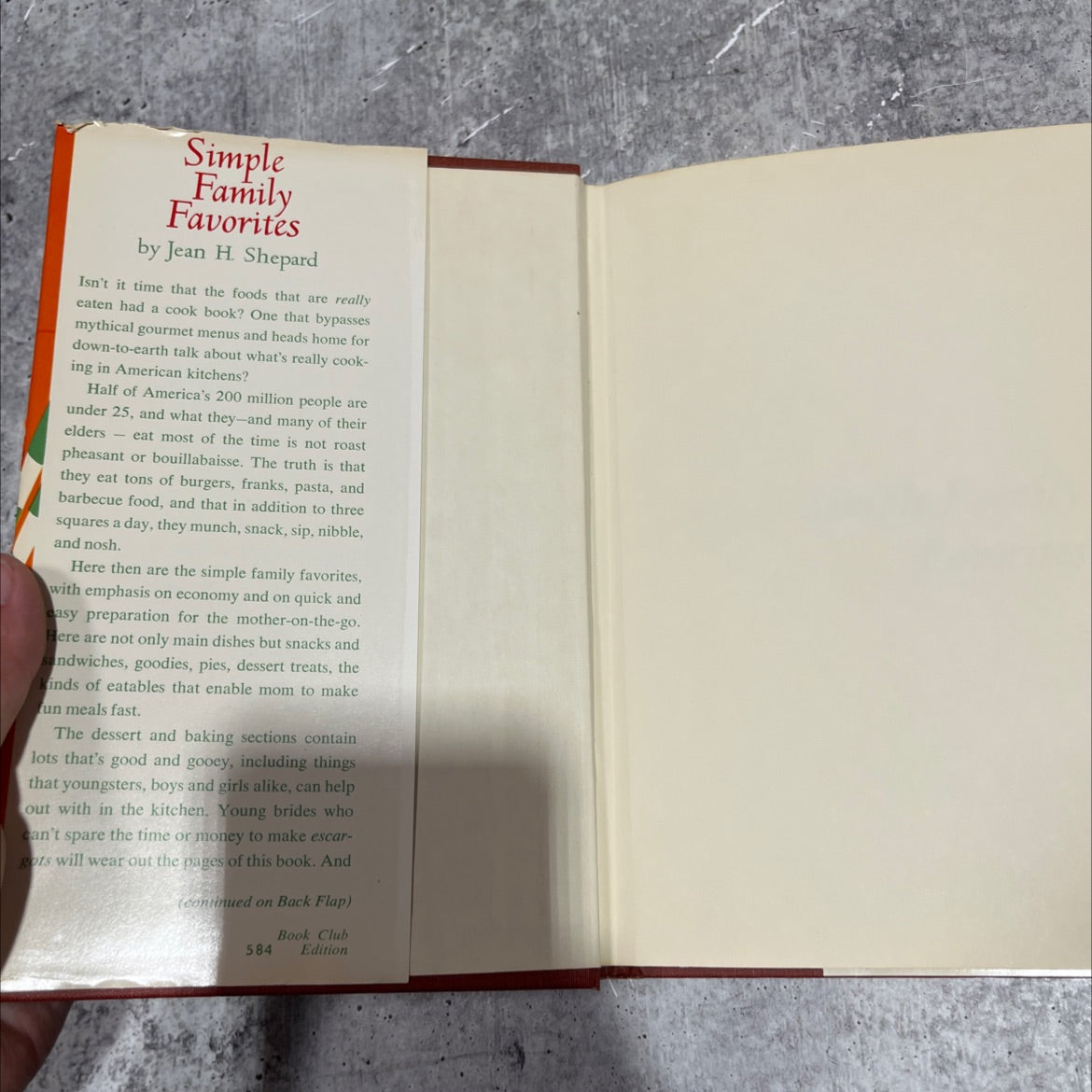 cliq simple family favorites book, by Jean H. Shepard, 1970 Hardcover image 4