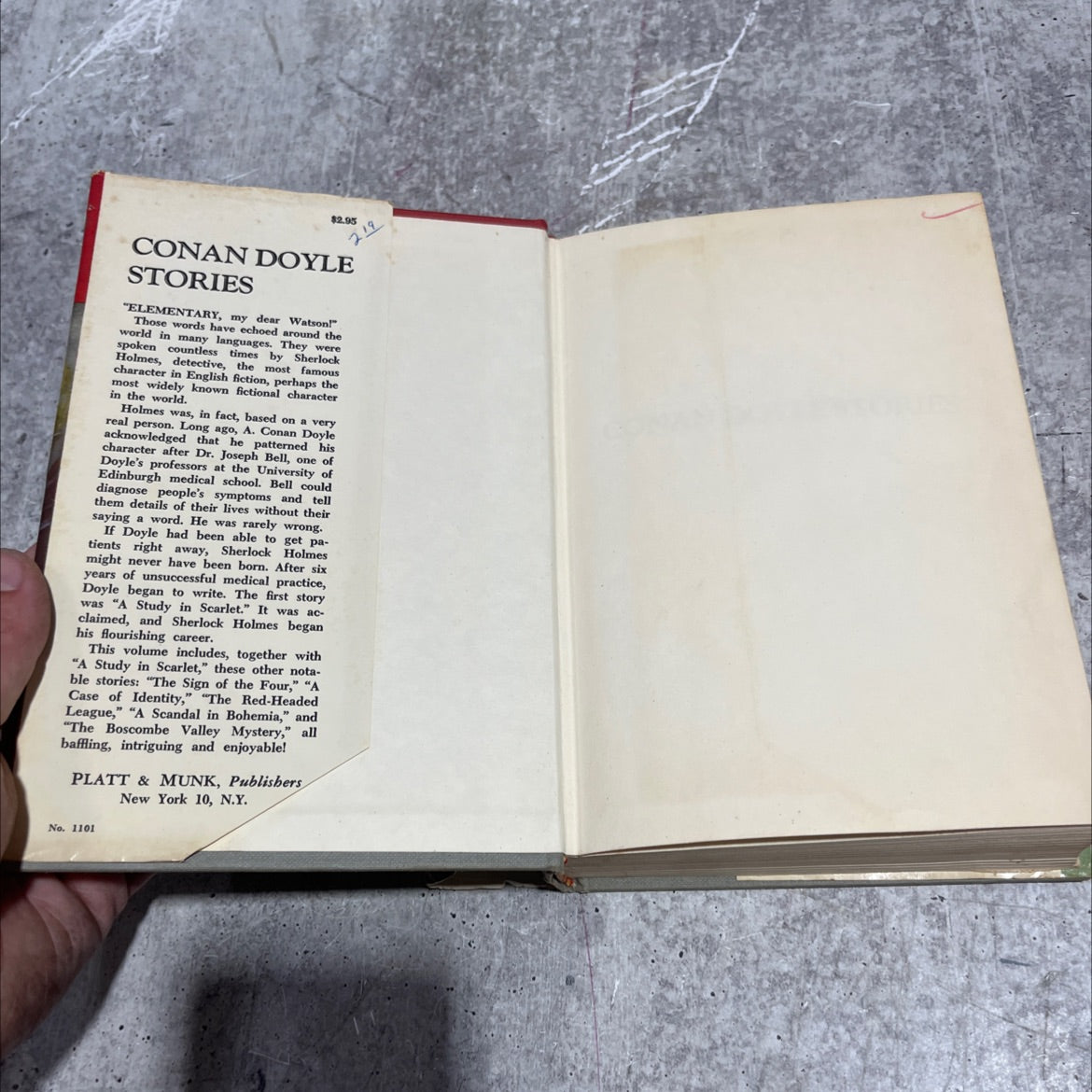 conan doyle stories in scarlet six notable adventures of sherlock holmes book, by sir arthur conan doyle, 1960 Hardcover image 4