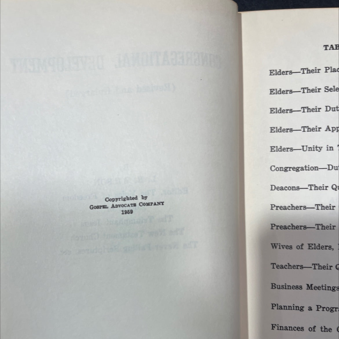congregational development (revised and enlarged) book, by l. r. wilson, 1967 Hardcover image 3