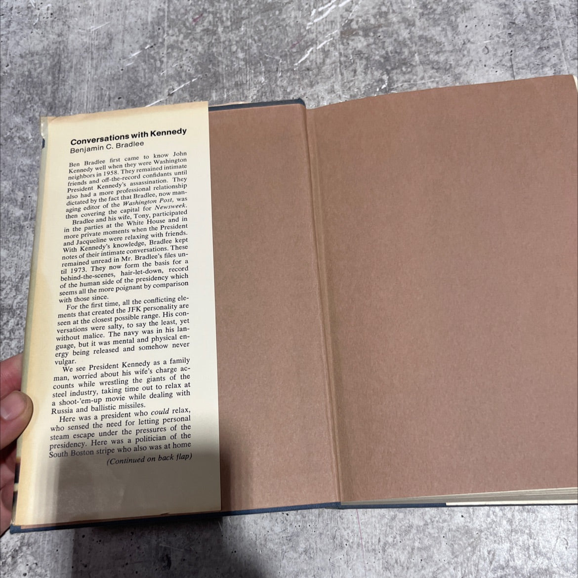 conversations with kennedy book, by benjamin c. bradlee, 1975 Hardcover image 4