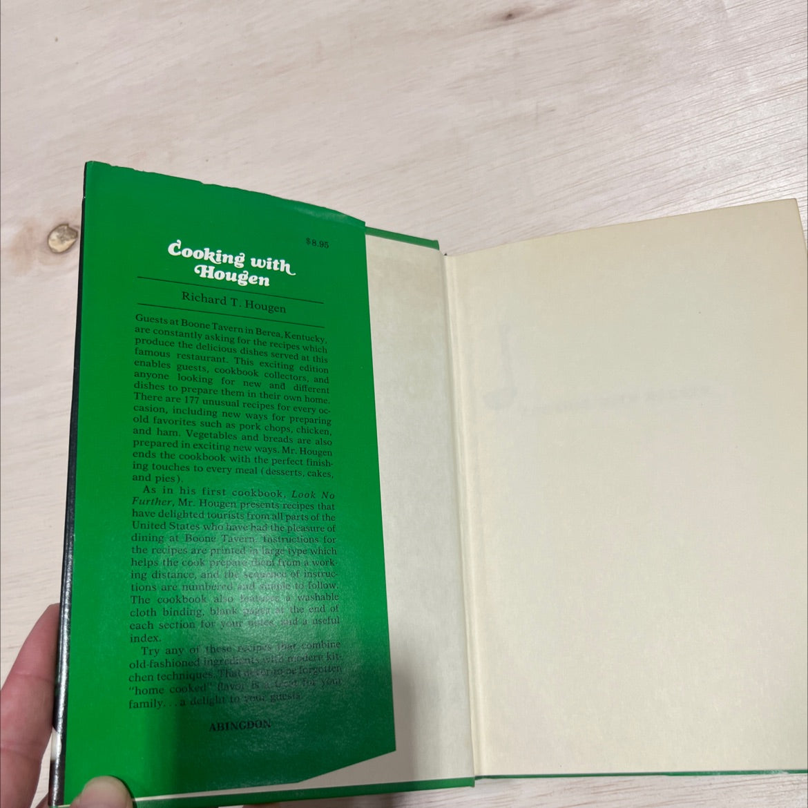 cooking with hougen book, by richard t. hougen, 1960 Hardcover image 4