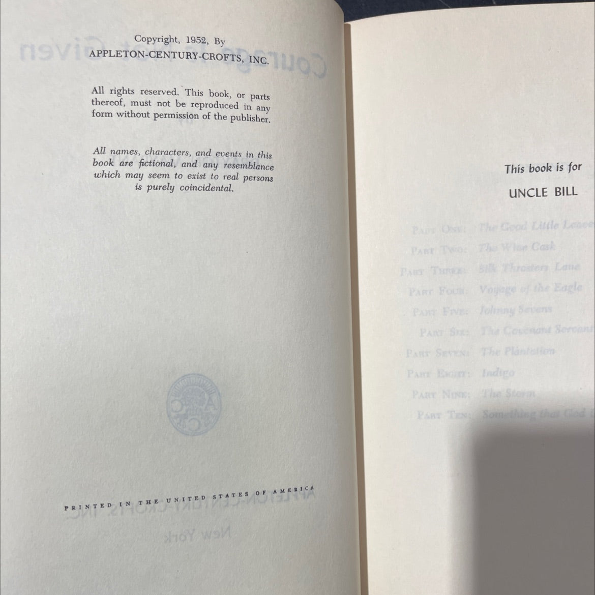 courage is not given book, by drayton mayrant, 1952 Hardcover image 3