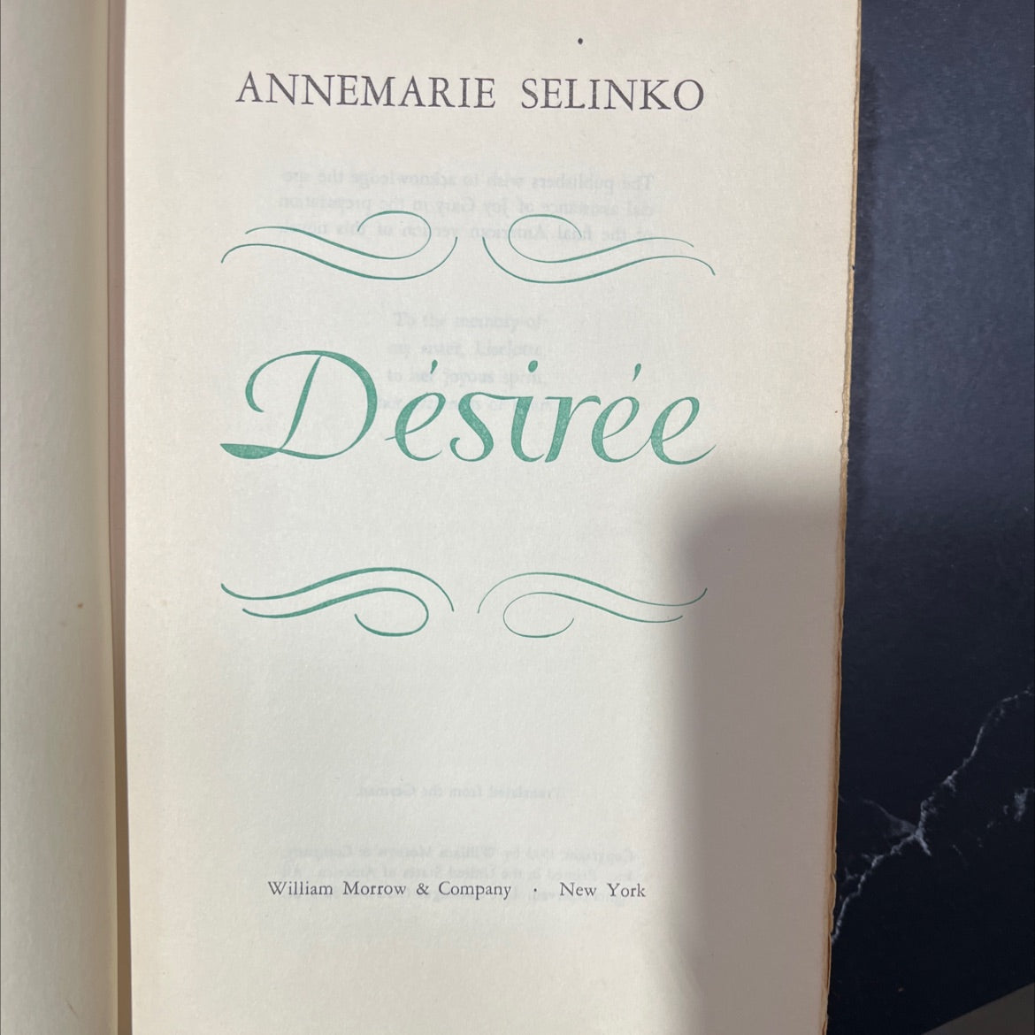 désirée book, by annemarie selinko, 1953 Hardcover image 2