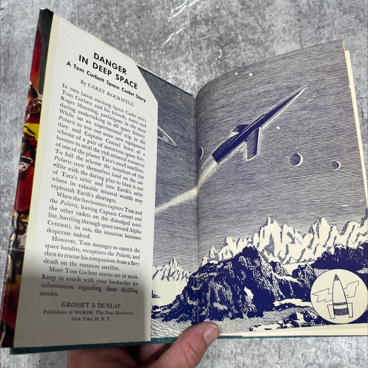danger in deep space book, by carey rockwell, 1953 Hardcover image 4
