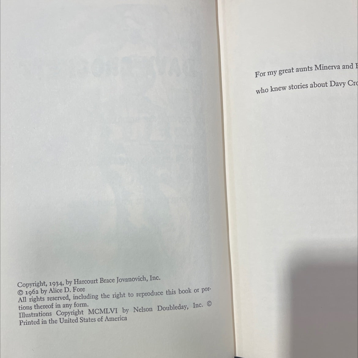 davy crockett book, by constance rourke, 1962 Hardcover image 3