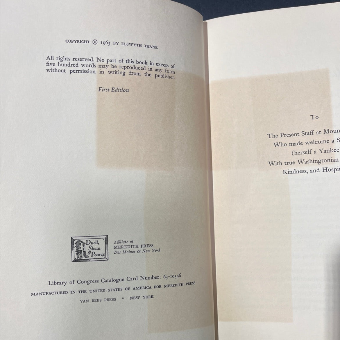 day ay forward heral ranger eart omorrow rmer quarrel s lady ire potomac squire book, by elswyth thane, 1963 Hardcover image 3