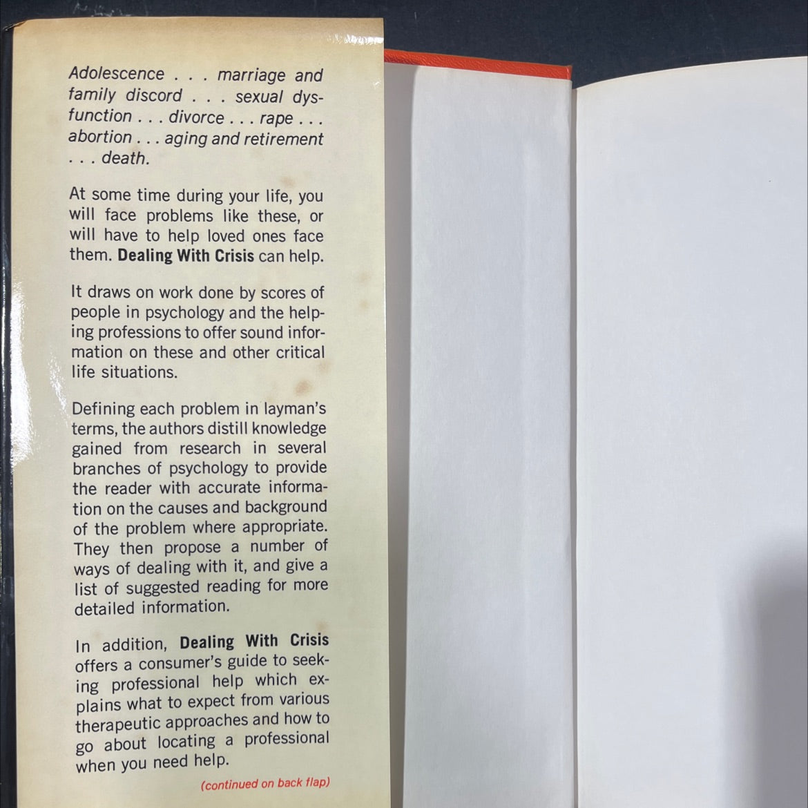 dealing with crisis a guide to critical life problems book, by lawrence g. calhoun, james w. selby, h. elizabeth king, image 4