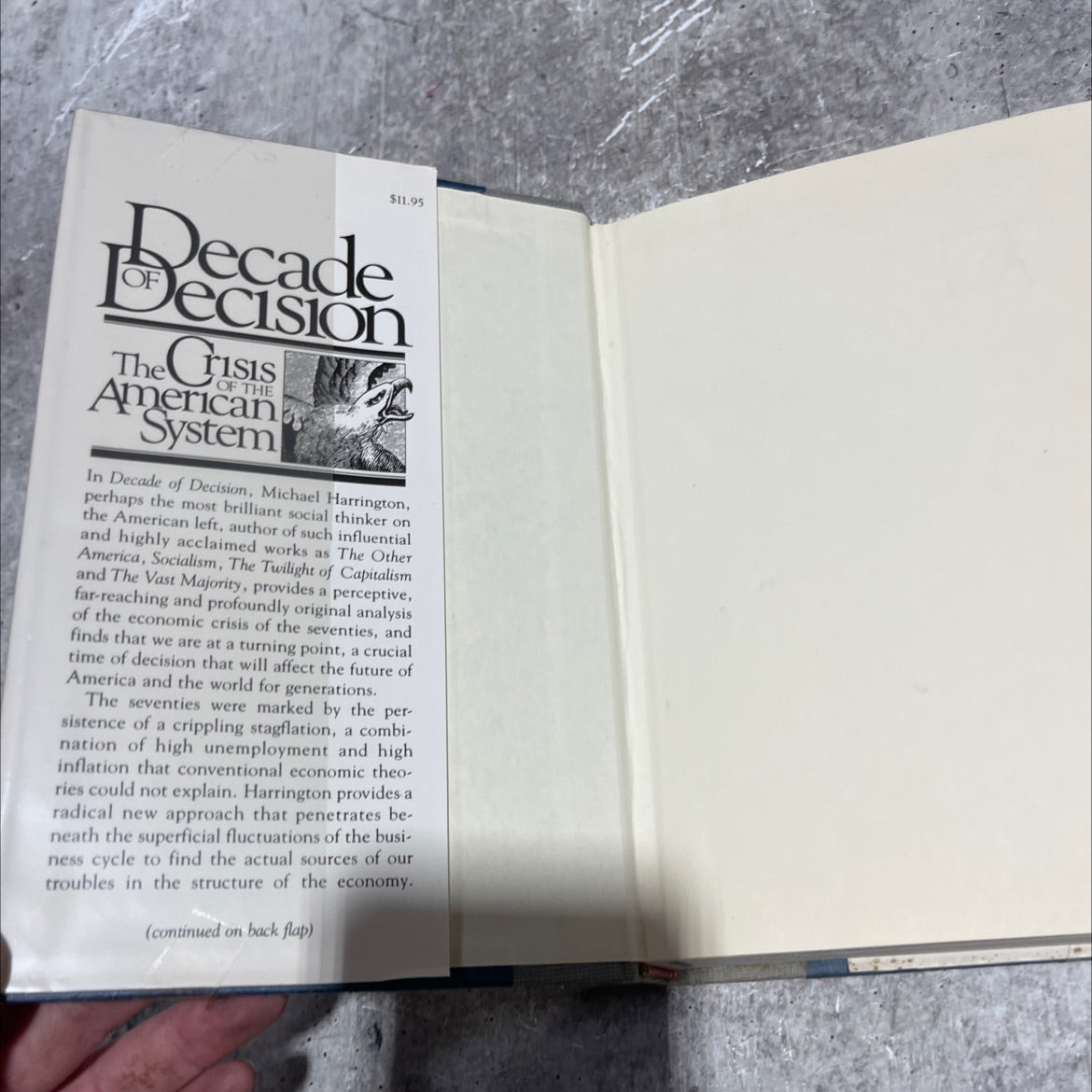 decade of decision book, by Michael Harrington, 1980 Hardcover image 4