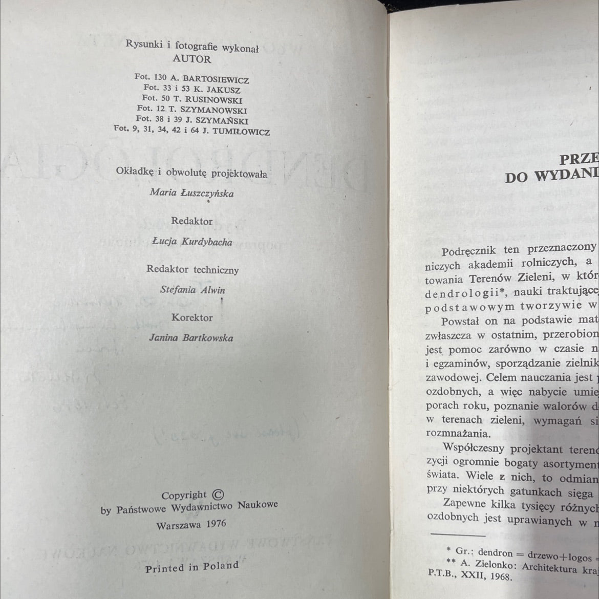 dendrology book, by włodzimierz seneta, 1976 Hardcover image 3