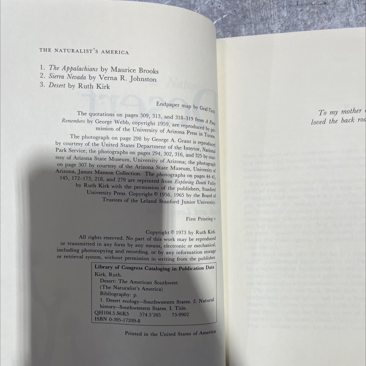 desert the american southwest book, by ruth kirk, 1973 Hardcover image 3