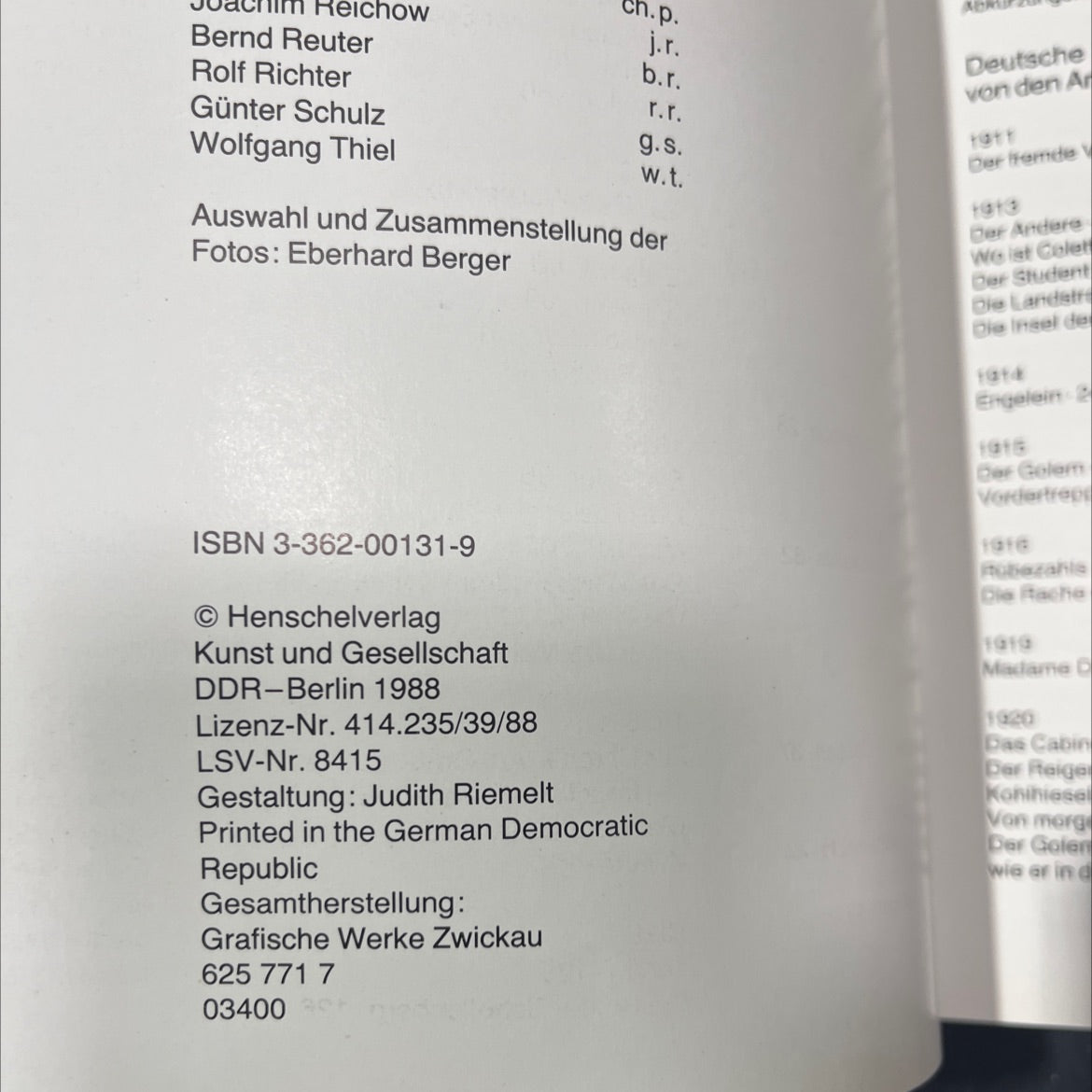 deutsche films from the beginnings to 1933 a film guide book, by Günther Dahlke, Günter Karl Henschel, 1988 Hardcover image 3