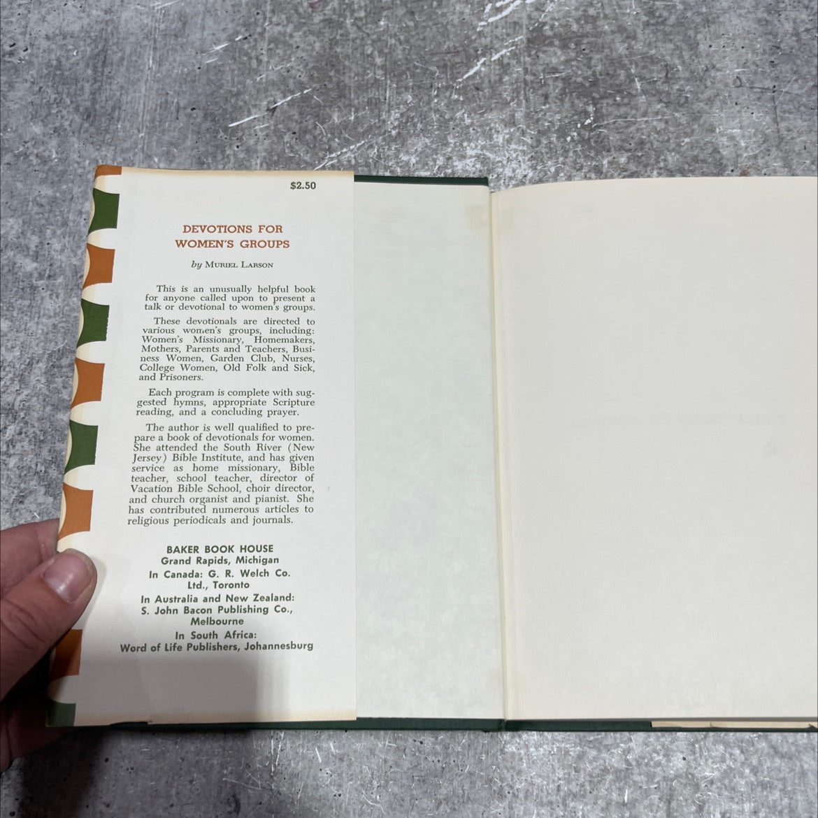 devotions for women's groups book, by muriel larson, 1987 Hardcover image 4