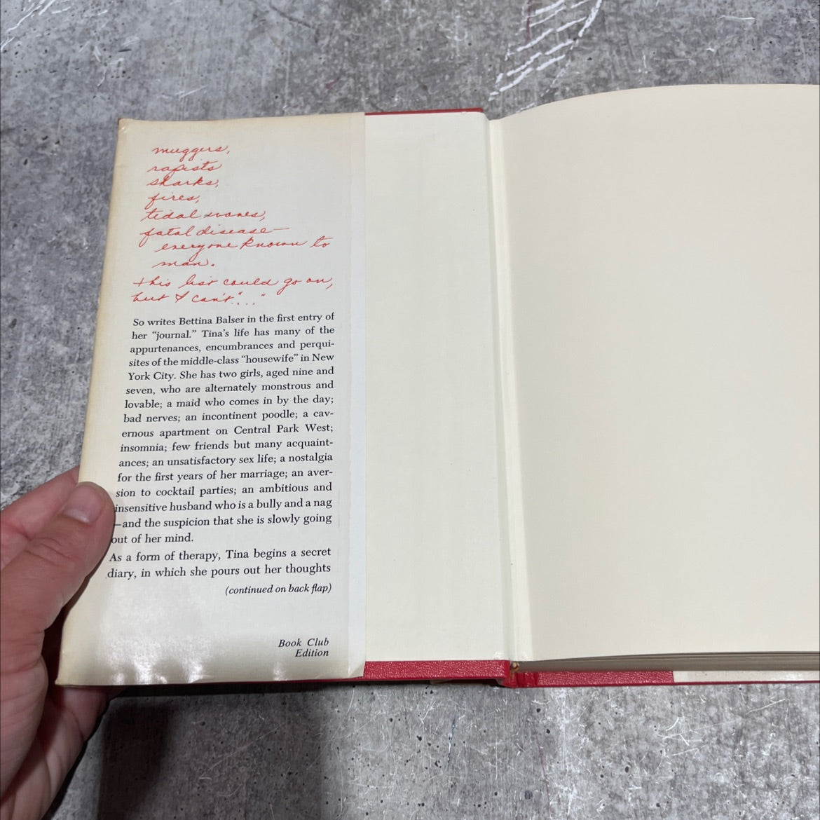 diary of a mad housewife book, by sue kaufman, 1967 Hardcover image 4