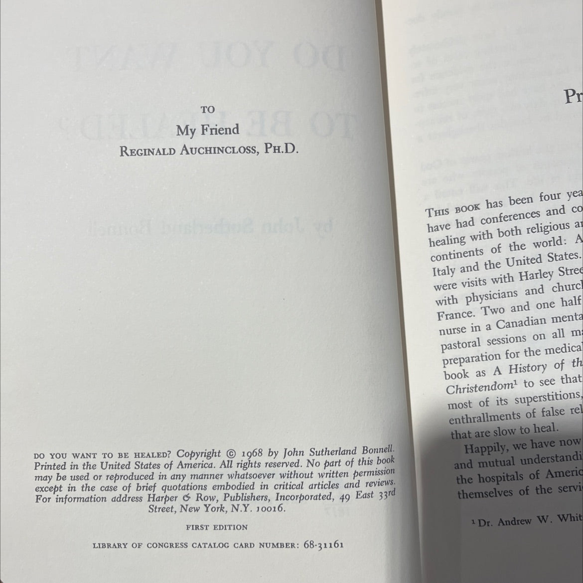 do you want to be healed? book, by john sutherland bonnell, 1968 Hardcover image 3