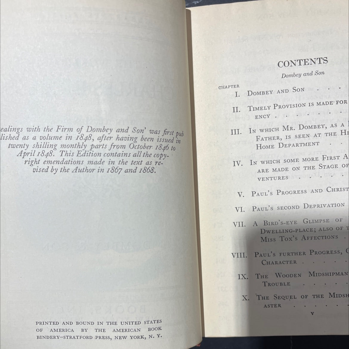 dombey and son book, by charles dickens, 1868 Hardcover image 3