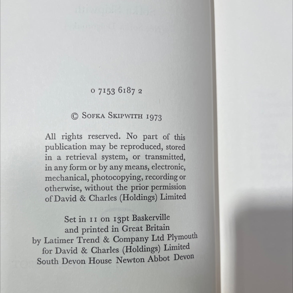 eat russian book, by sofka skipwith, 1973 Hardcover image 3