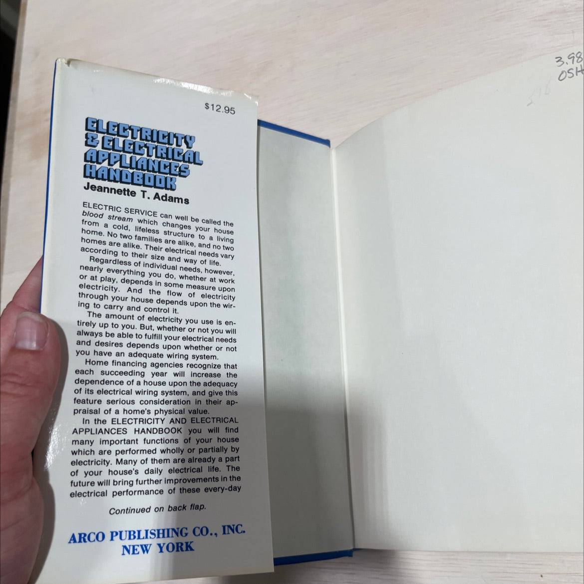 electricity and electrical appliances handbook book, by Jeannette T. Adams, 1976 Hardcover image 4