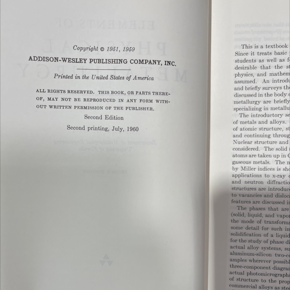 elements of physical metallurgy book, by albert g. guy, 1959 Hardcover, Vintage image 3