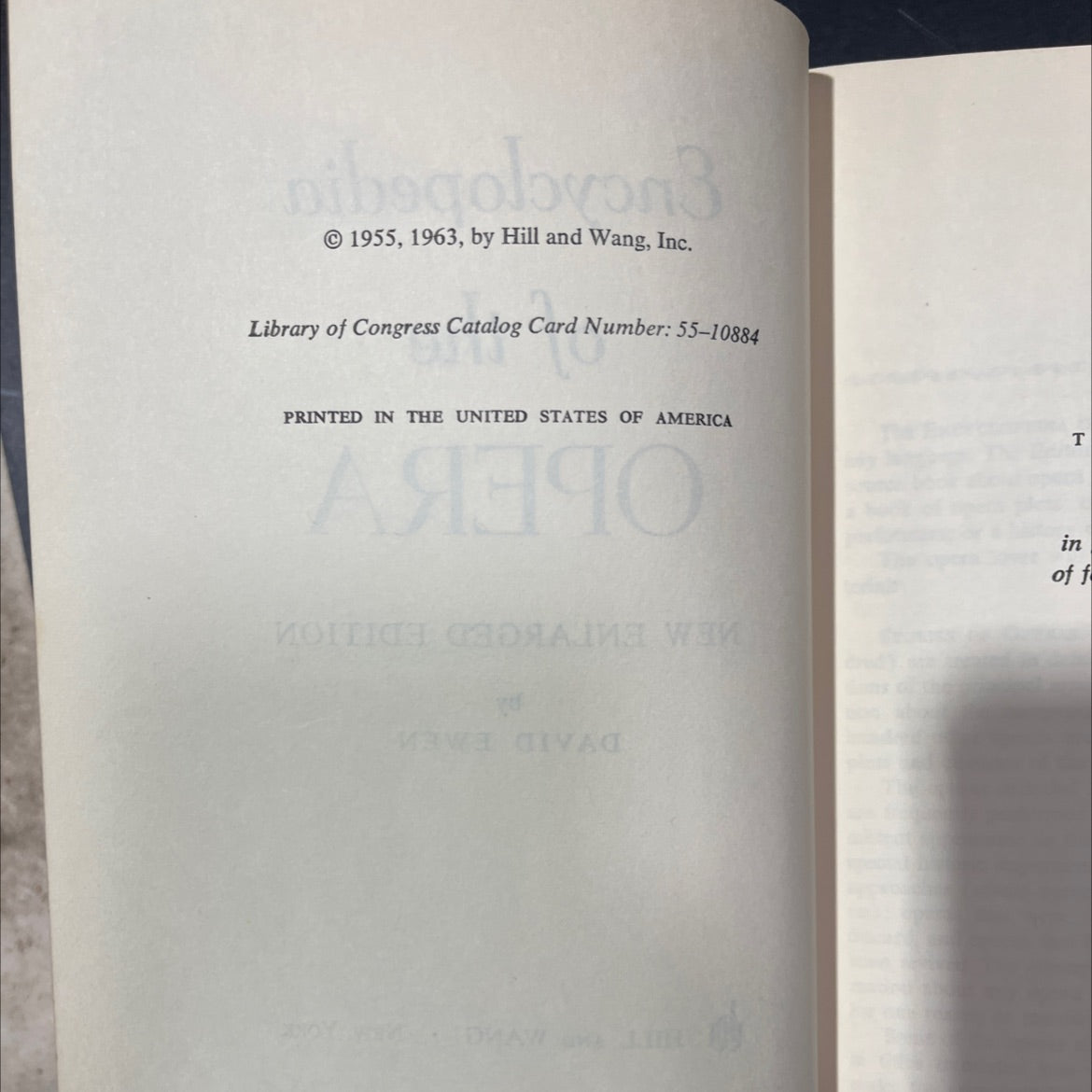 encyclopedia of the opera new enlarged edition book, by david ewen, 1963 Hardcover image 3