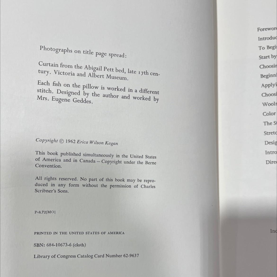 erica wilson rewel embroidery illustrated book, by erica wilson, 1962 Hardcover image 3