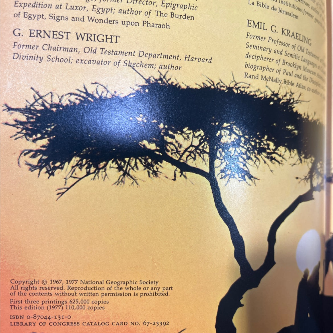 everyday life in bible times book, by g. ernest wright, emil g. kraeling, 1977 Hardcover image 3