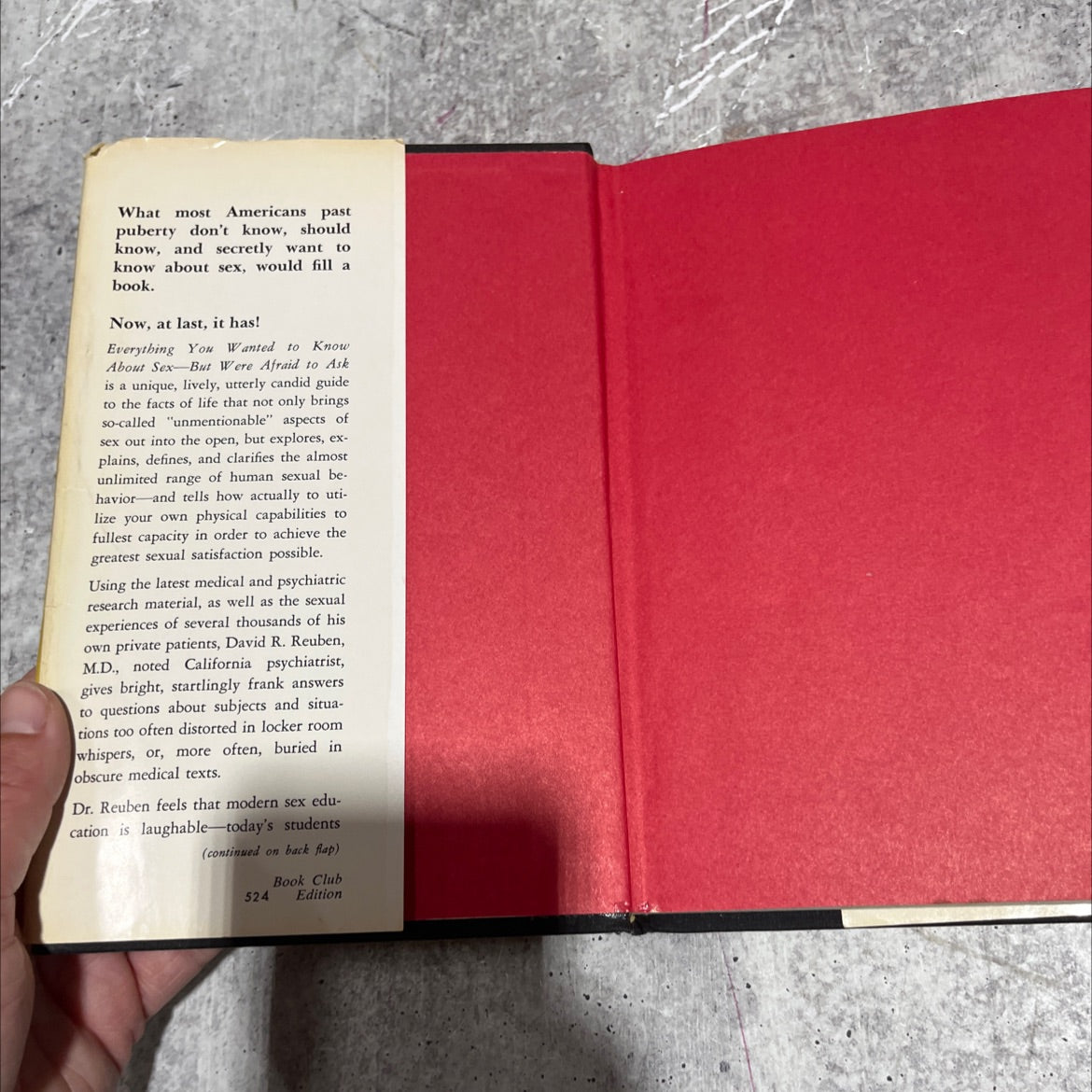 everything you always wanted to know about sex but were afraid to ask book, by david r. reuben, m.d., 1969 Hardcover image 4