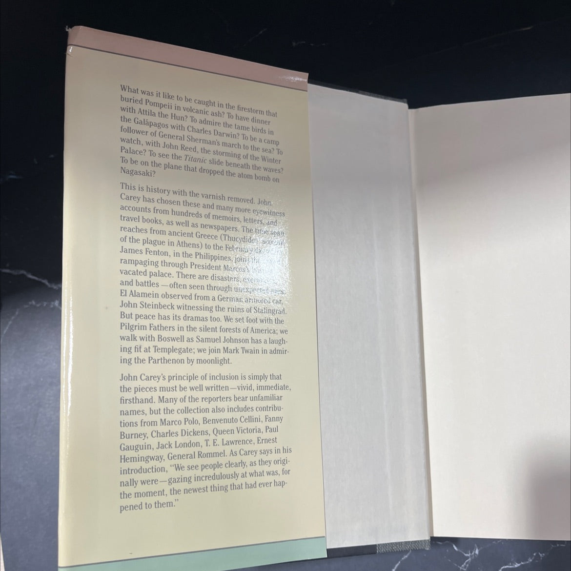 eyewitness to history book, by John Carey, 1988 Hardcover image 4