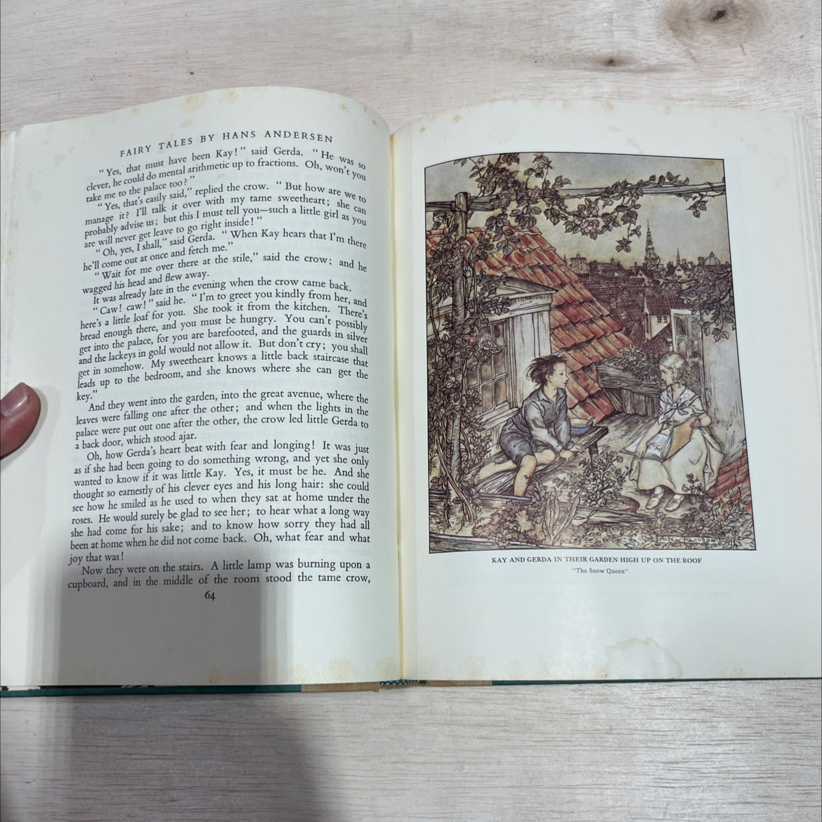 fairy tales by hans andersen illustrated by arthur rackham book, by hans andersen, 1970 Hardcover image 4