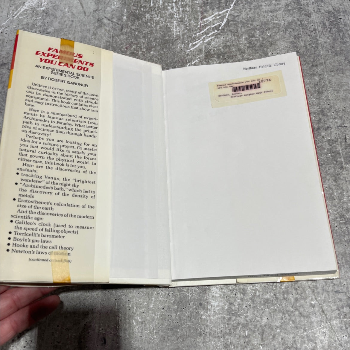 famous experiments you can do book, by Robert Gardner, 1990 Hardcover image 4