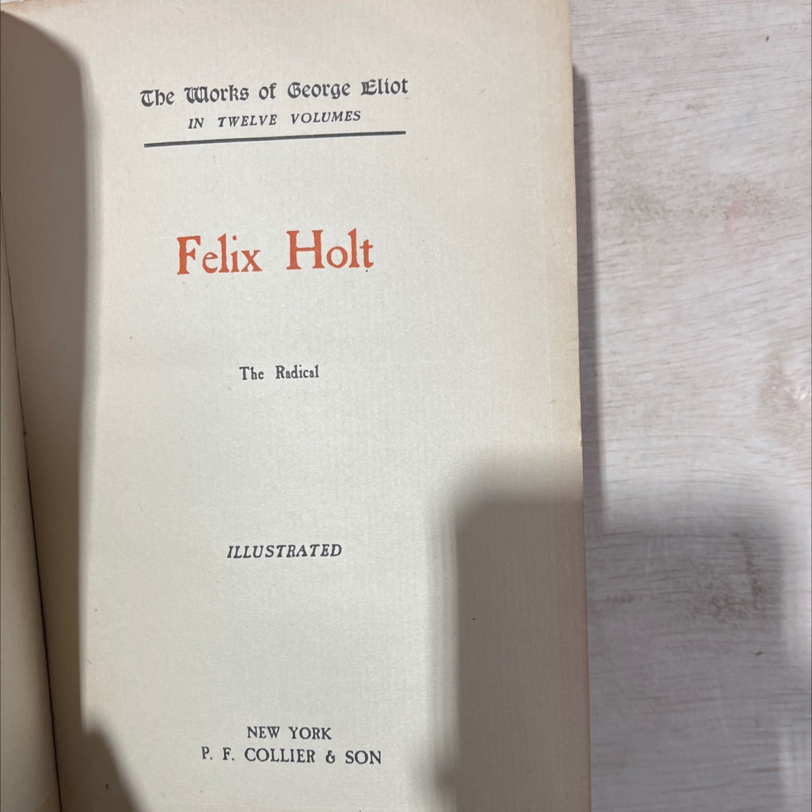 felix holt the radical book, by george eliot, 1970 Hardcover, Vintage image 3