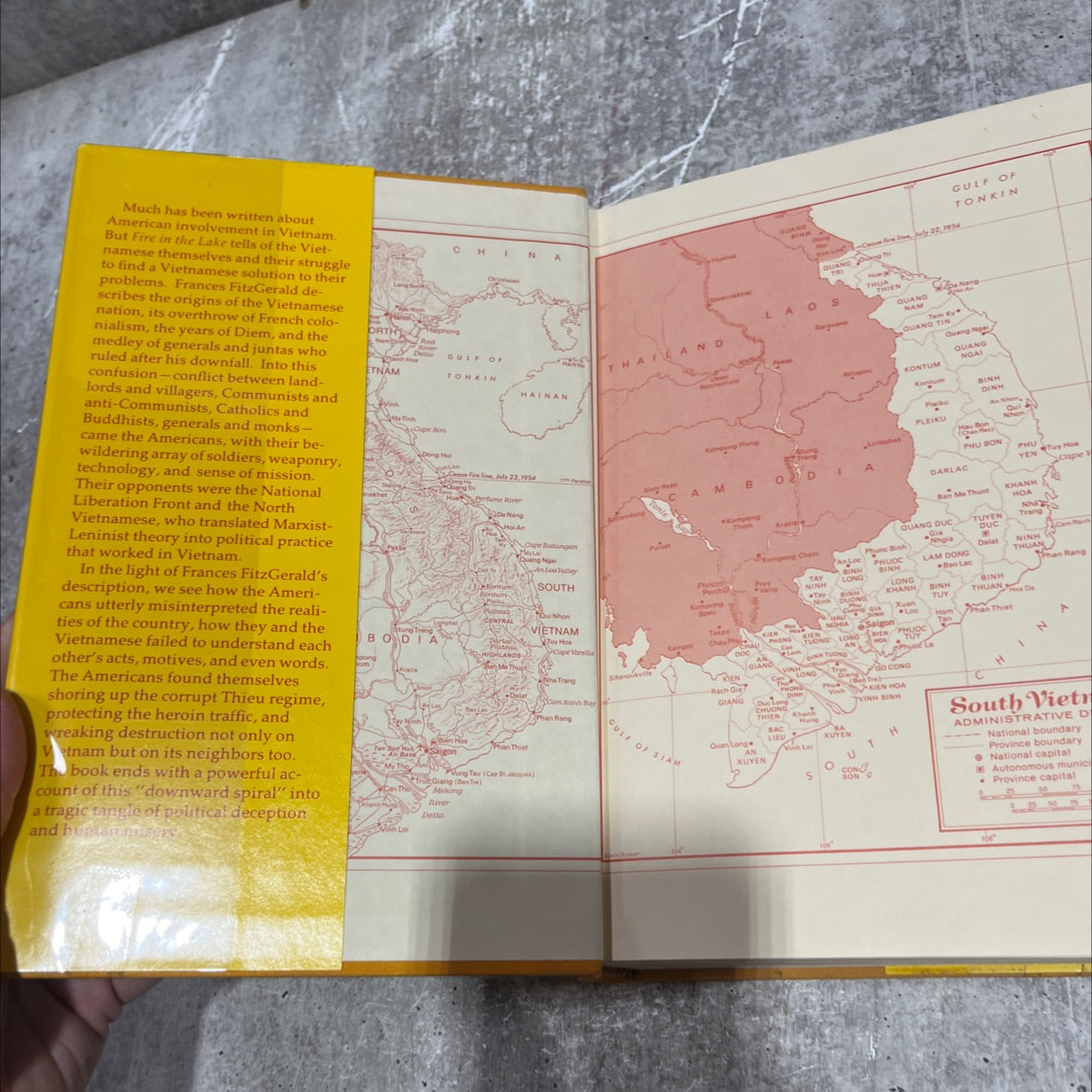 fire in the lake the vietnamese and the americans in vietnam book, by frances fitzgerald, 1972 Hardcover image 4