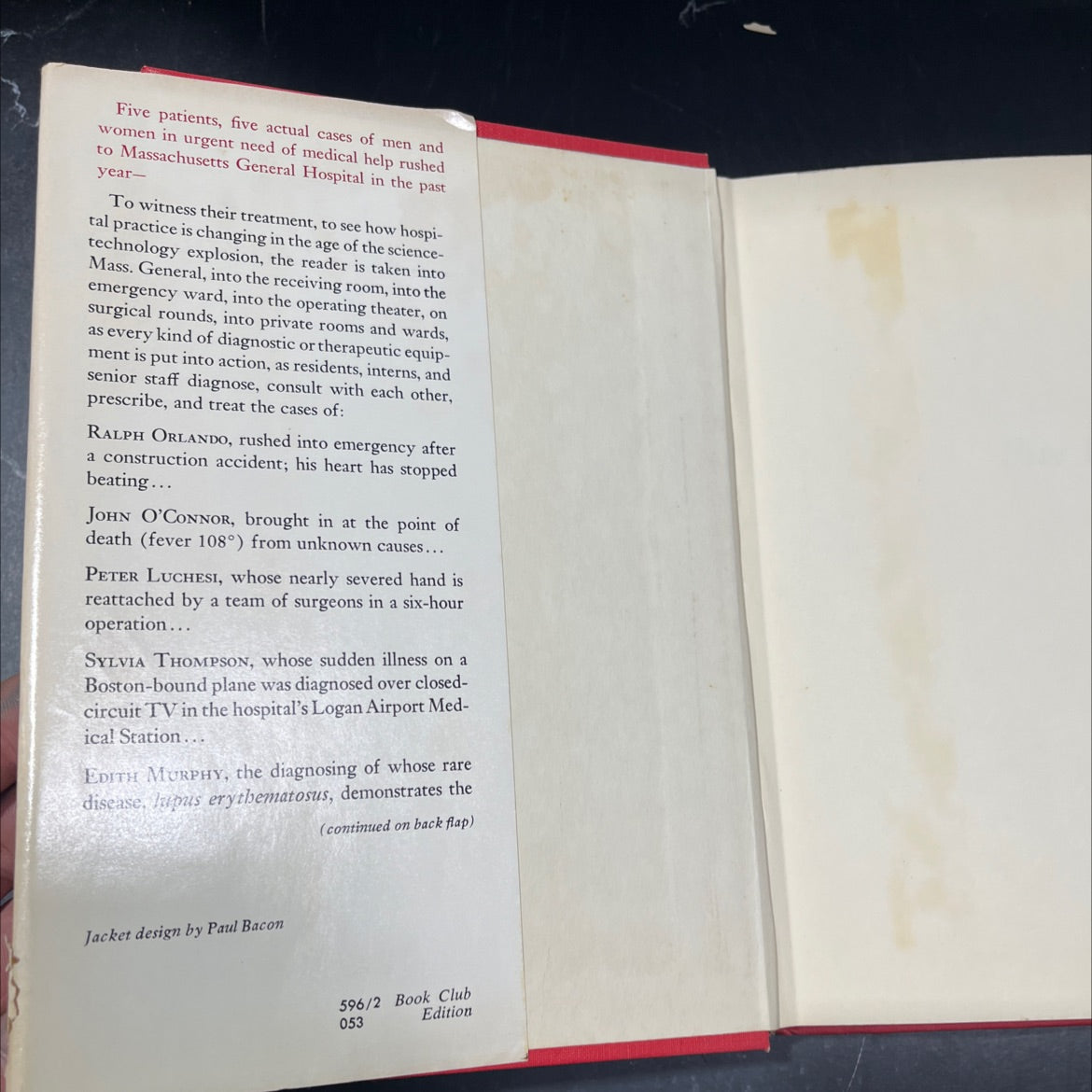 five patients the hospital explained book, by michael crichton, 1970 Hardcover image 4