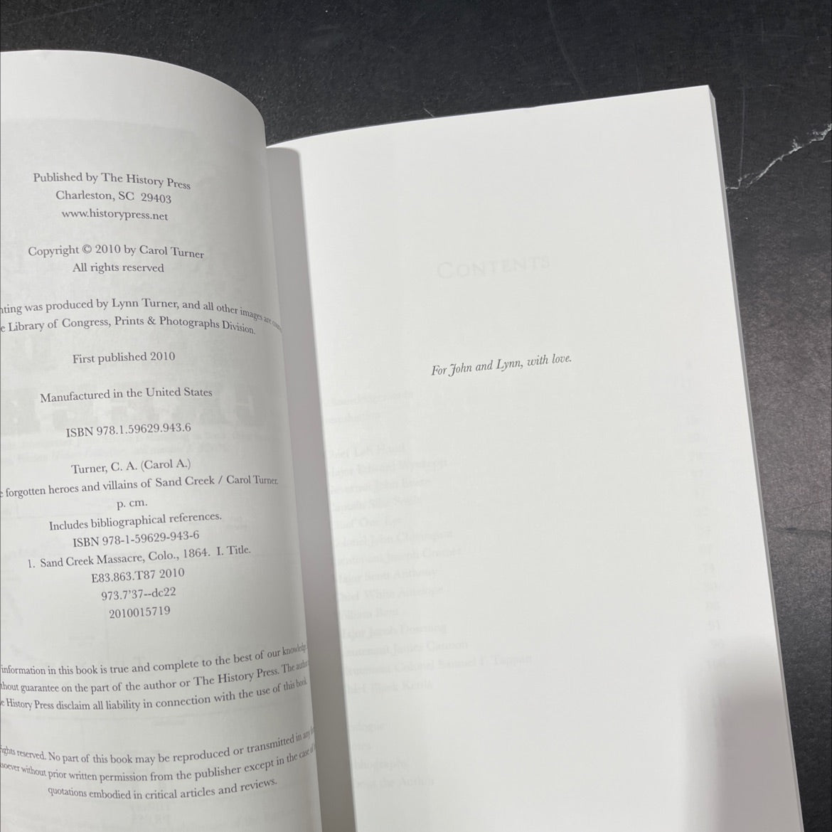 forgotten heroes & villains of sand creek book, by Carol Turner, 2010 Paperback image 3