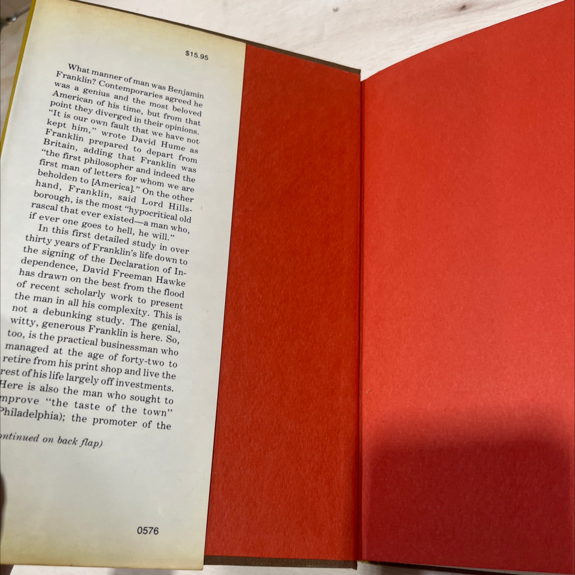 franklin book, by david freeman hawke, 1976 Hardcover image 4