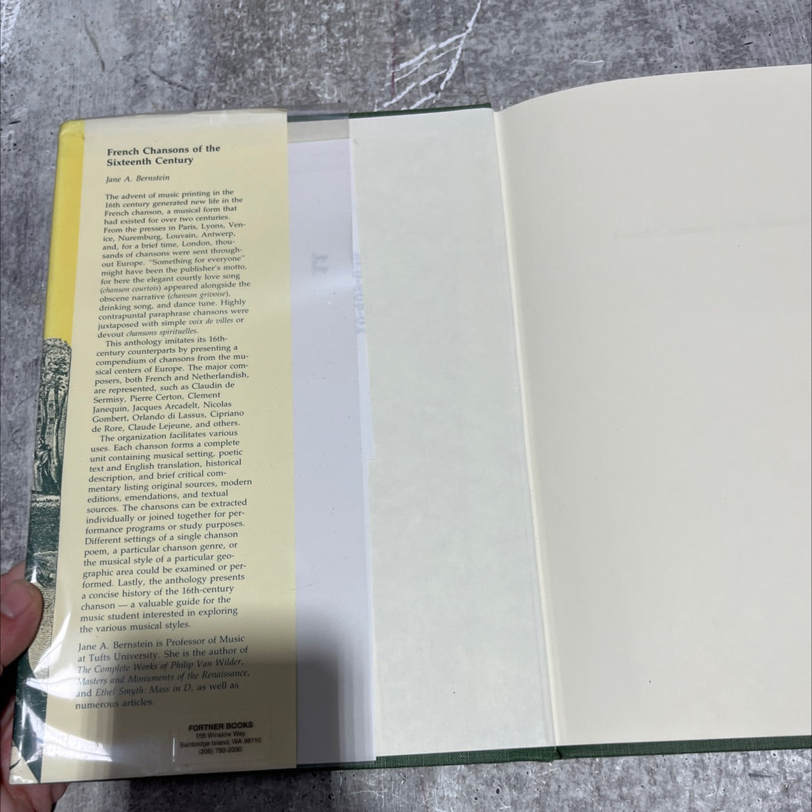 french chansons of the sixteenth century book, by Jane A. Bernstein, 1985 Hardcover image 4