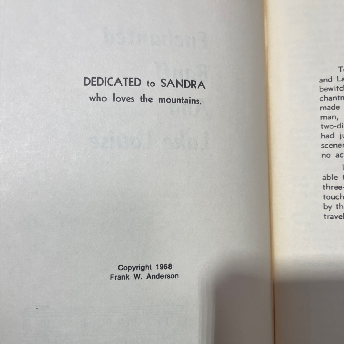 frontier guide to enchanted banff and lake louise book, by Frank W. Anderson, 1968 Paperback image 3