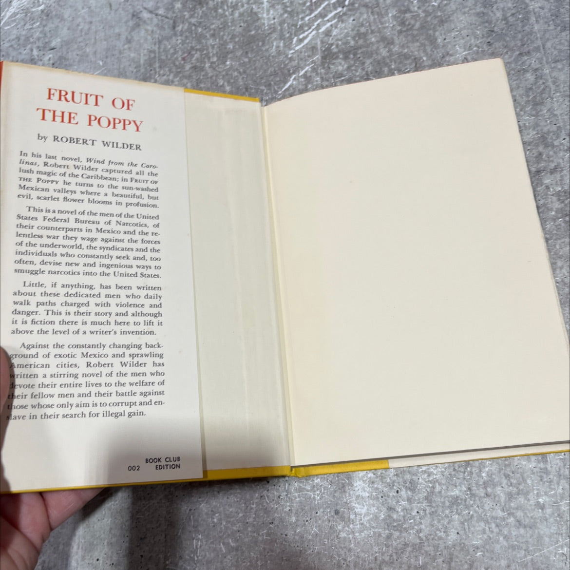 fruit of the poppy book, by robert wilder, 1965 Hardcover image 4