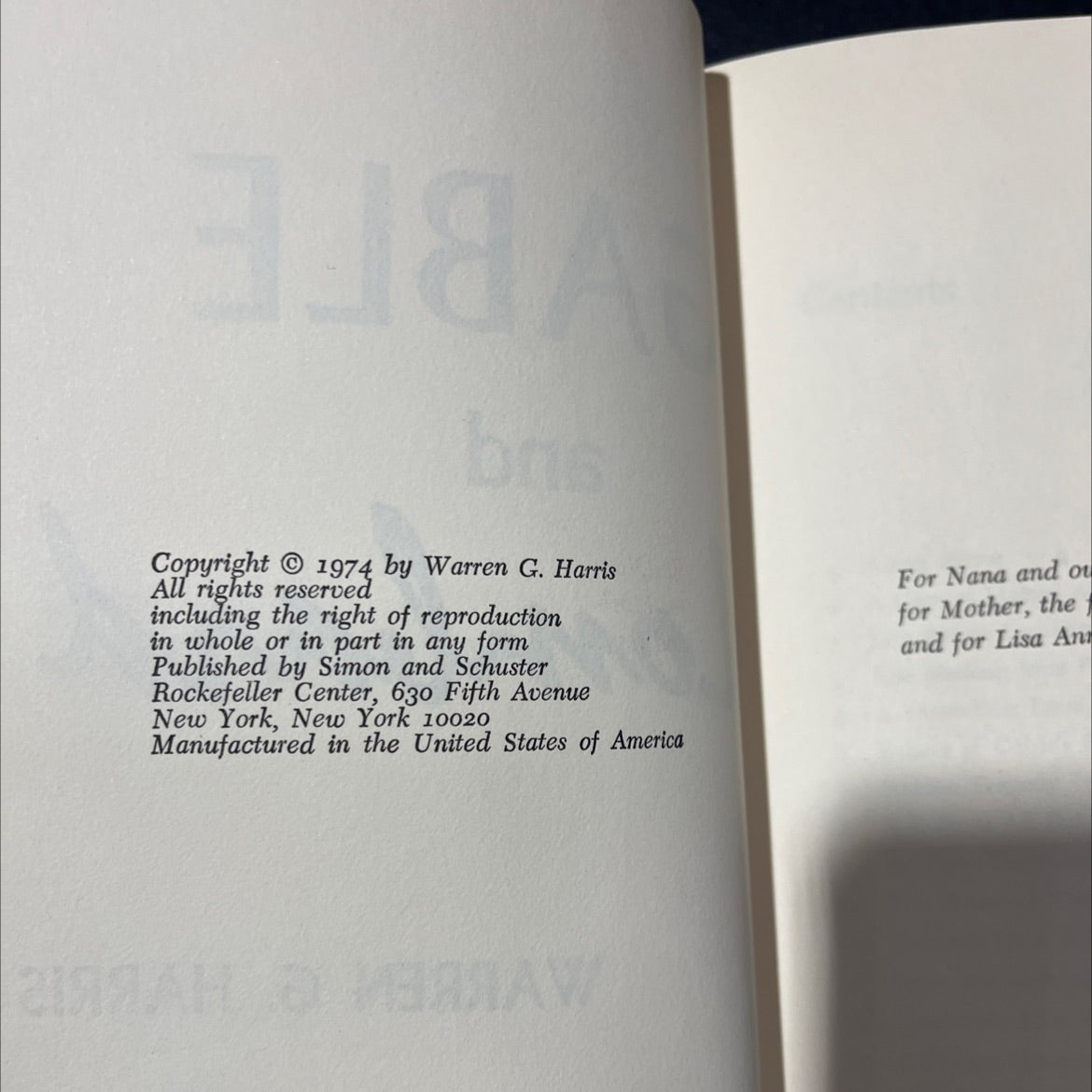 gable and lombard book, by warren g. harris, 1974 Hardcover image 3