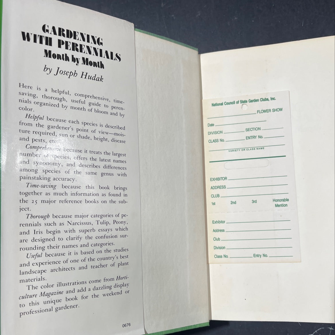 gardening with perennials month by month book, by joseph hudak, 1976 Hardcover image 4