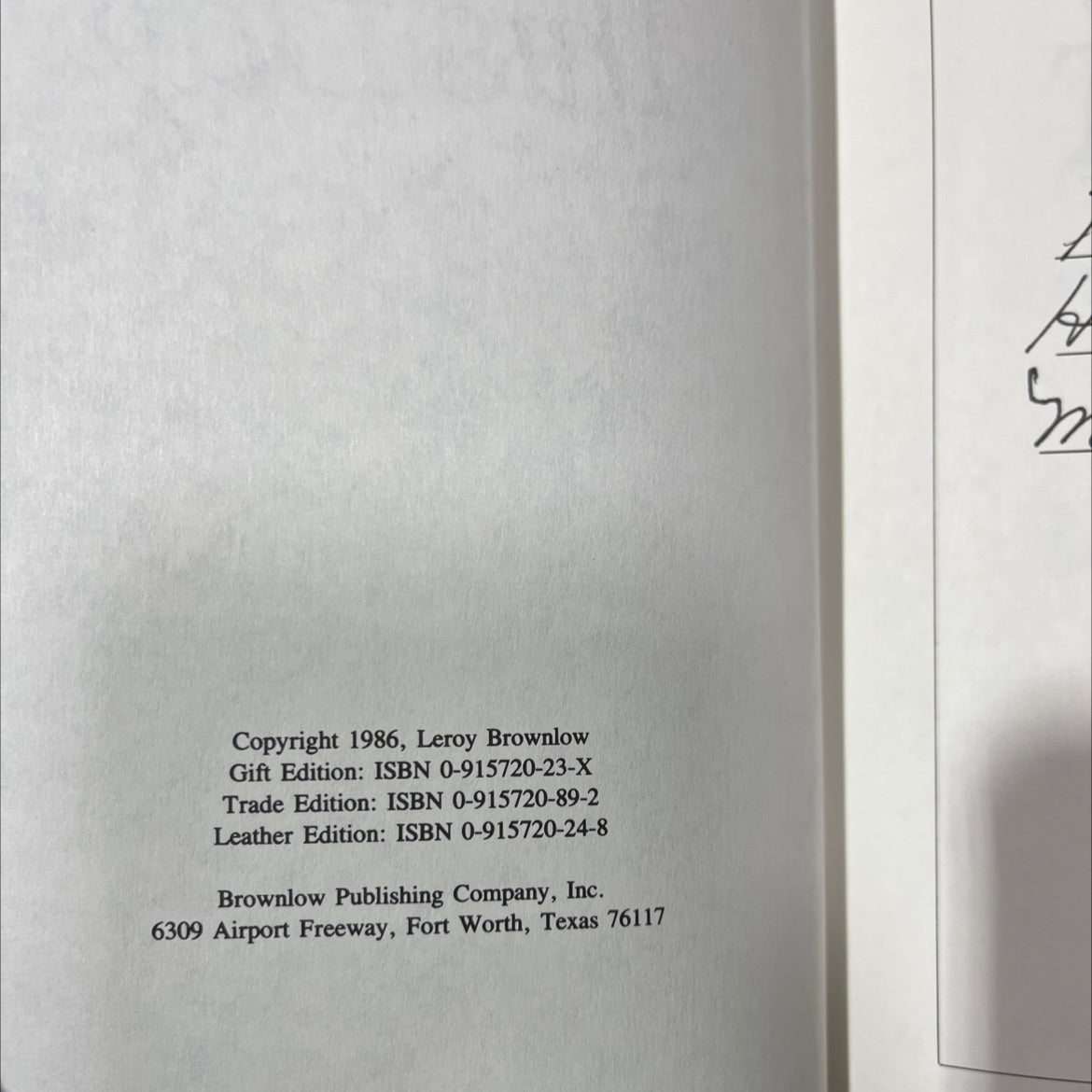 give us this day book, by leroy brownlow, 1986 Leather, Vintage image 3