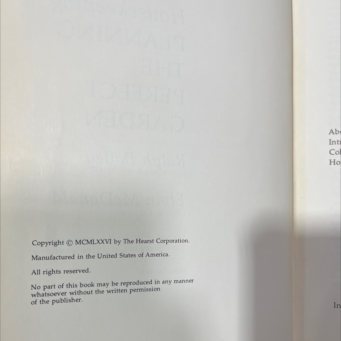 good housekeeping planning the perfect garden book, by ralph bailey, 1976 Hardcover, Vintage image 3