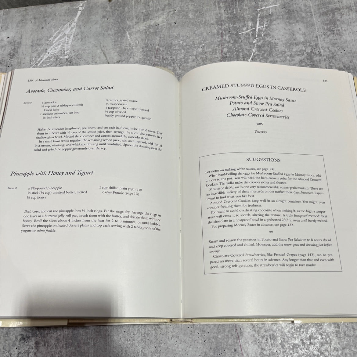 gourmet's menus for contemporary living book, by evie righter, 1985 Hardcover image 4